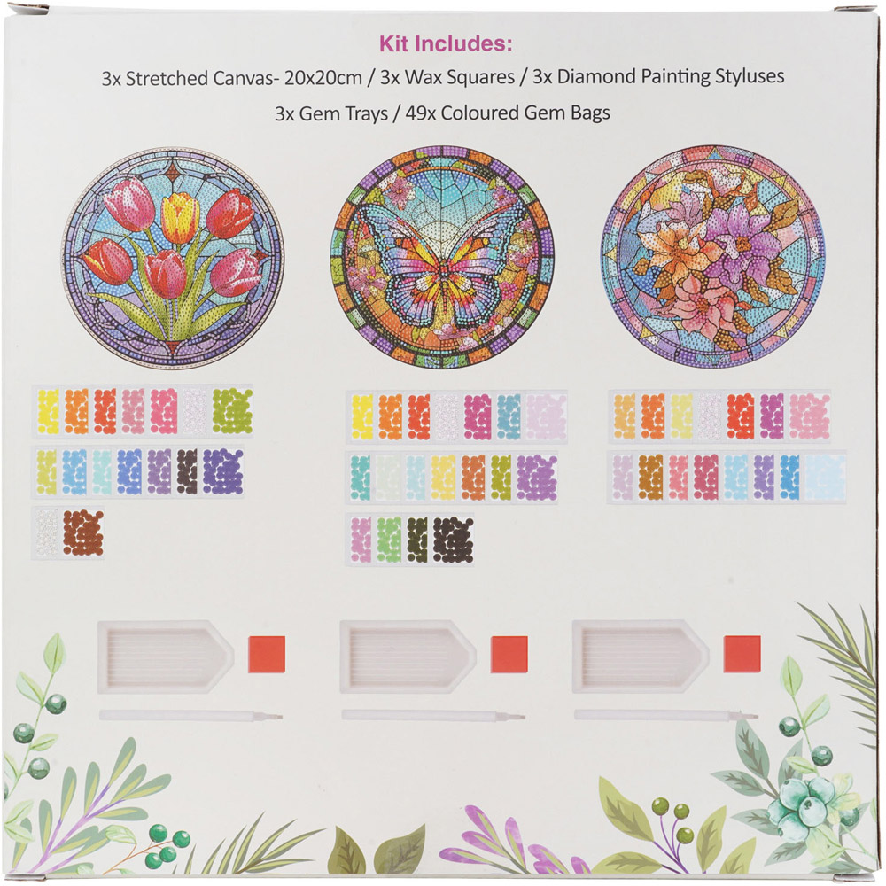 Crystal Canvas Stained Glass Effect Kit Multipack Image 2