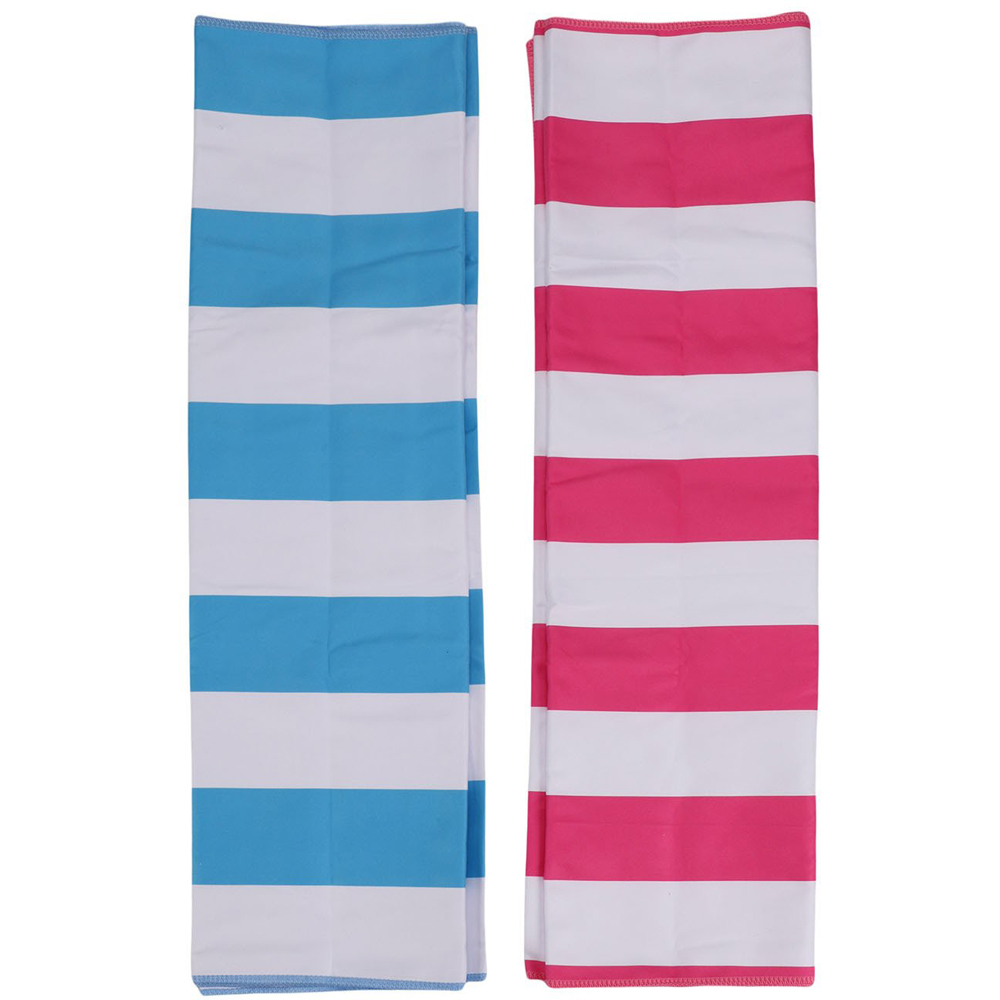 Striped Beach Towel - Multicolour Image 1