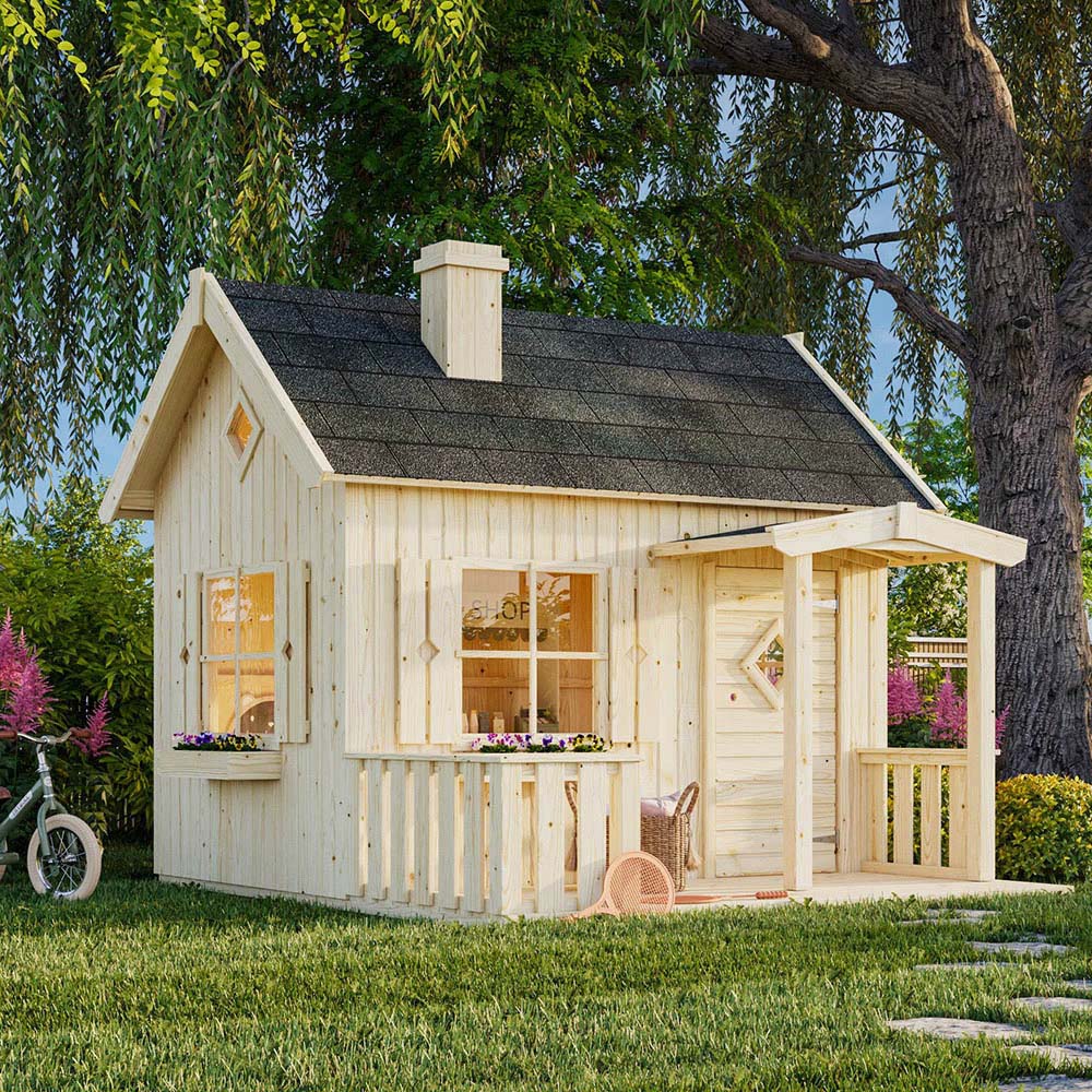 Palmako Otto 8.2 x 4.9ft Apex Playhouse Image 2