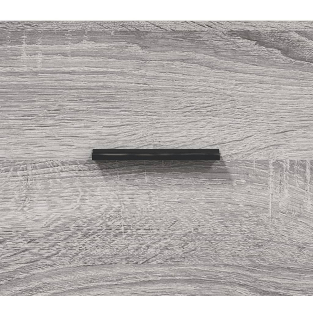 vidaXL 2 Glass Door Single Drawer Grey Sonoma Highboard Image 9