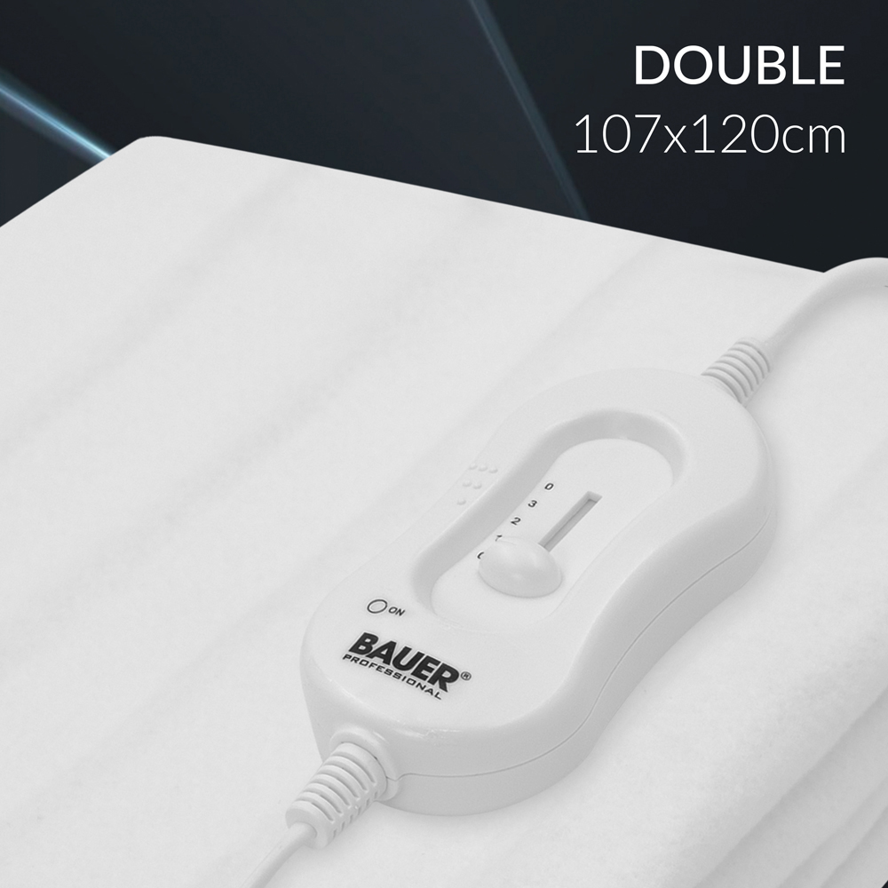 Bauer Double Electric Under Blanket 107 x 120cm Image 3
