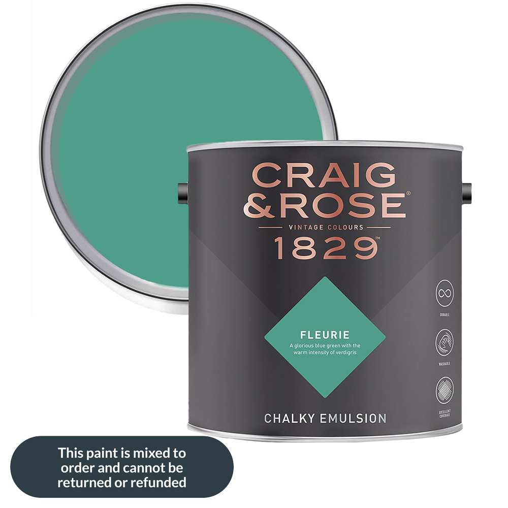 Craig & Rose 1829 Vintage Walls and Ceilings Fleurie Chalky Matt Emulsion Paint 2.5L Image 1