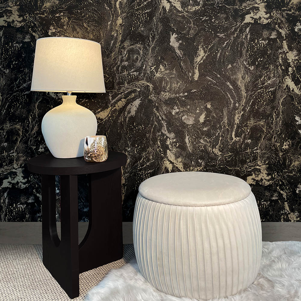Rasch Sienna Marble Black Wallpaper Image 3