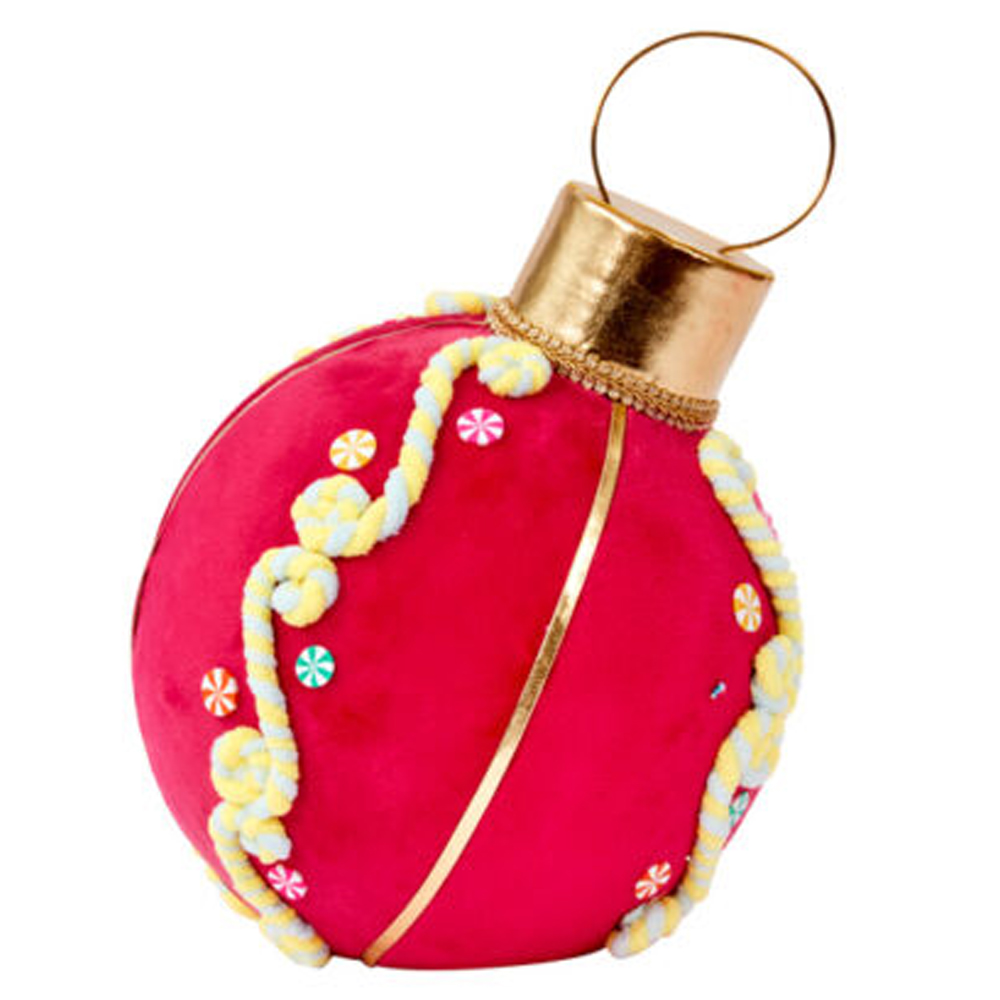 Marco Paul Dark Pink Christmas Bauble Ornament Image 1