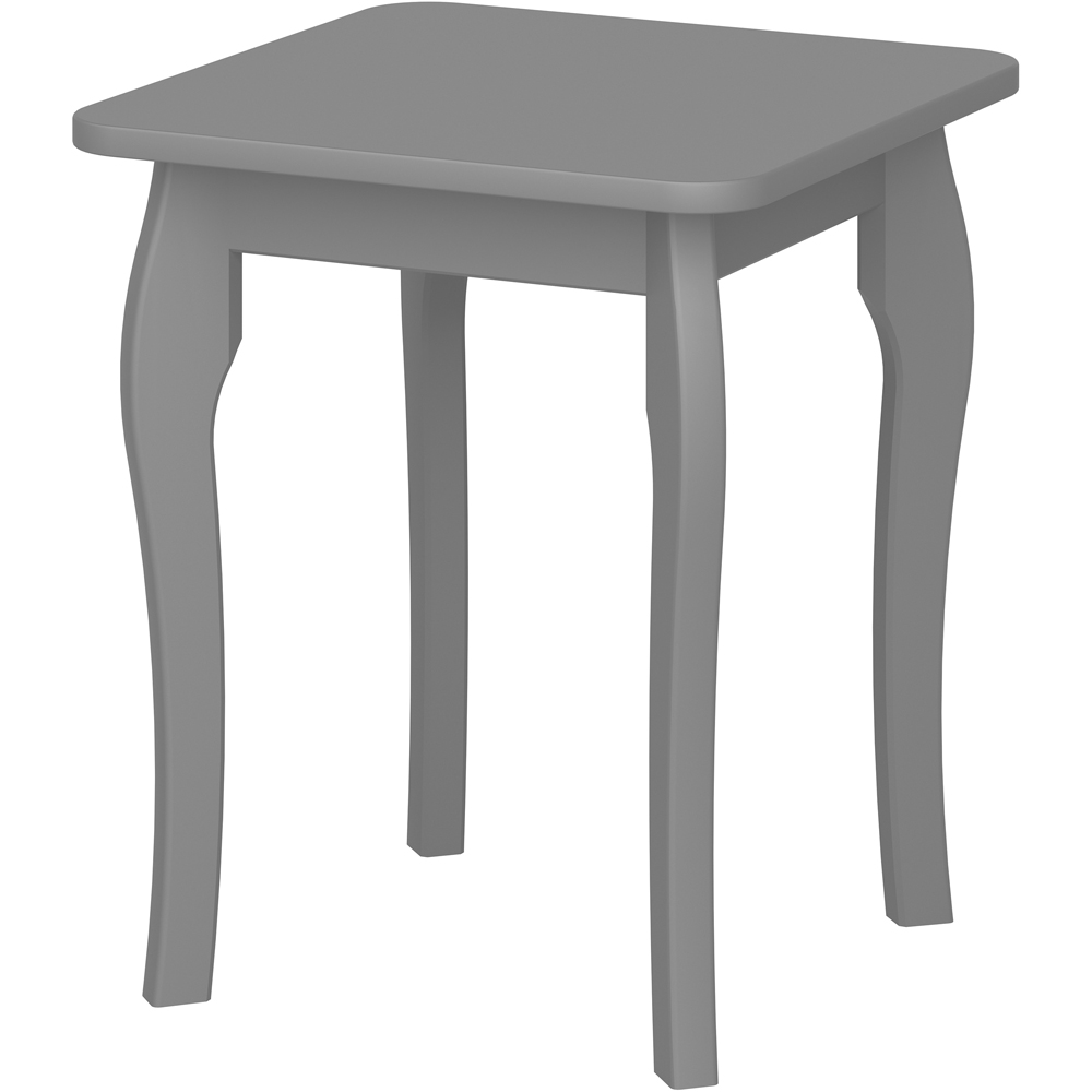 Florence Baroque Grey Dressing Table Stool Image 3