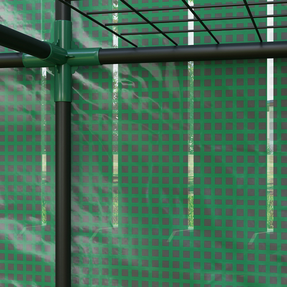Outsunny 3 Tier Green Lean To 4.9 x 4.7ft Mini Greenhouse Image 3