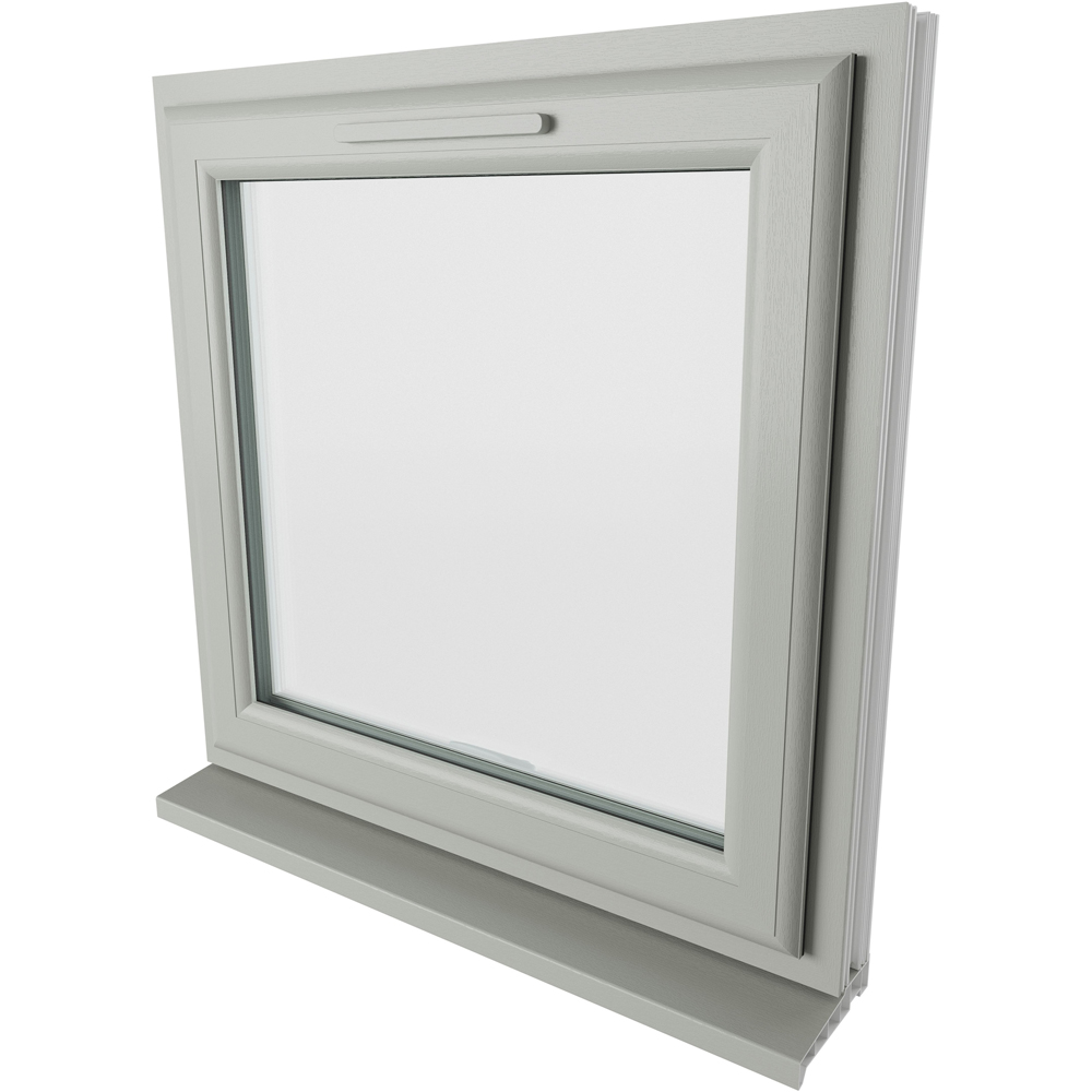 Crystal Agate and White Top Hung Opener Clear Triple Glazed Window 610 x 610mm Image 3