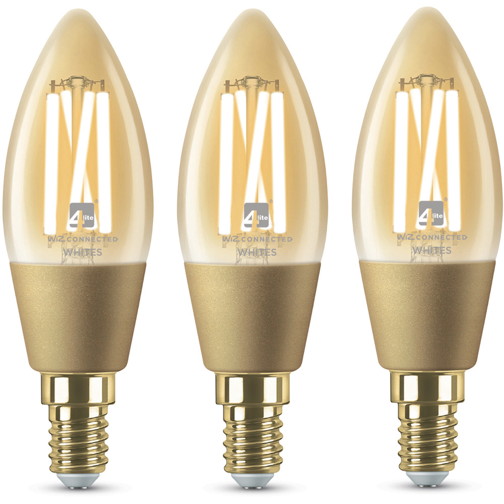 4lite E14 3 Pack LED 370 Lumens Smart Wi-Fi Bulb Image