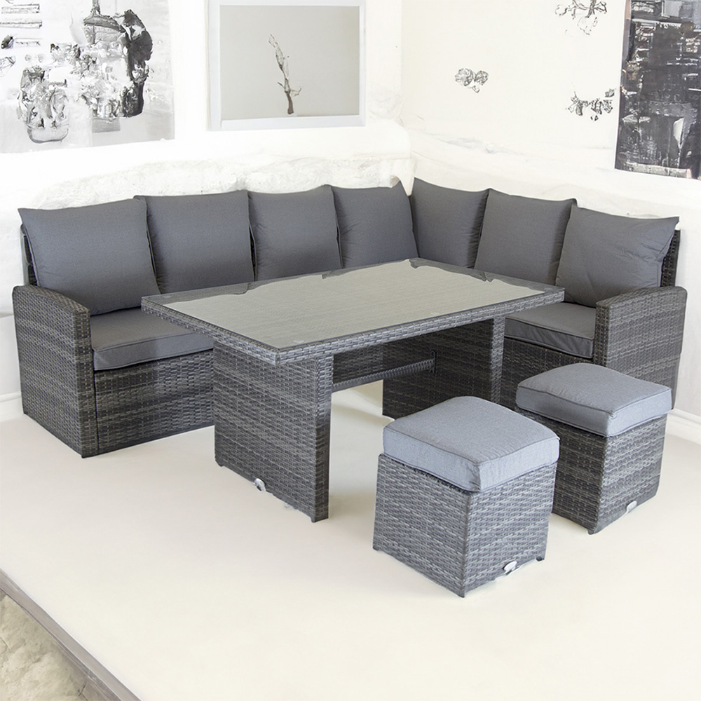 Charles Bentley 6 Seater Multifunctional Casual Lounge Set Image 1