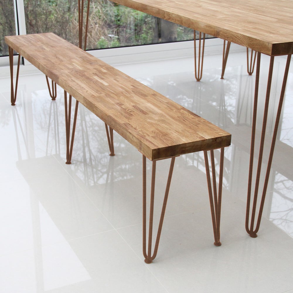 MonsterShop 2 Prong Antique Copper Hairpin Leg 305mm 4 Pack Image 2