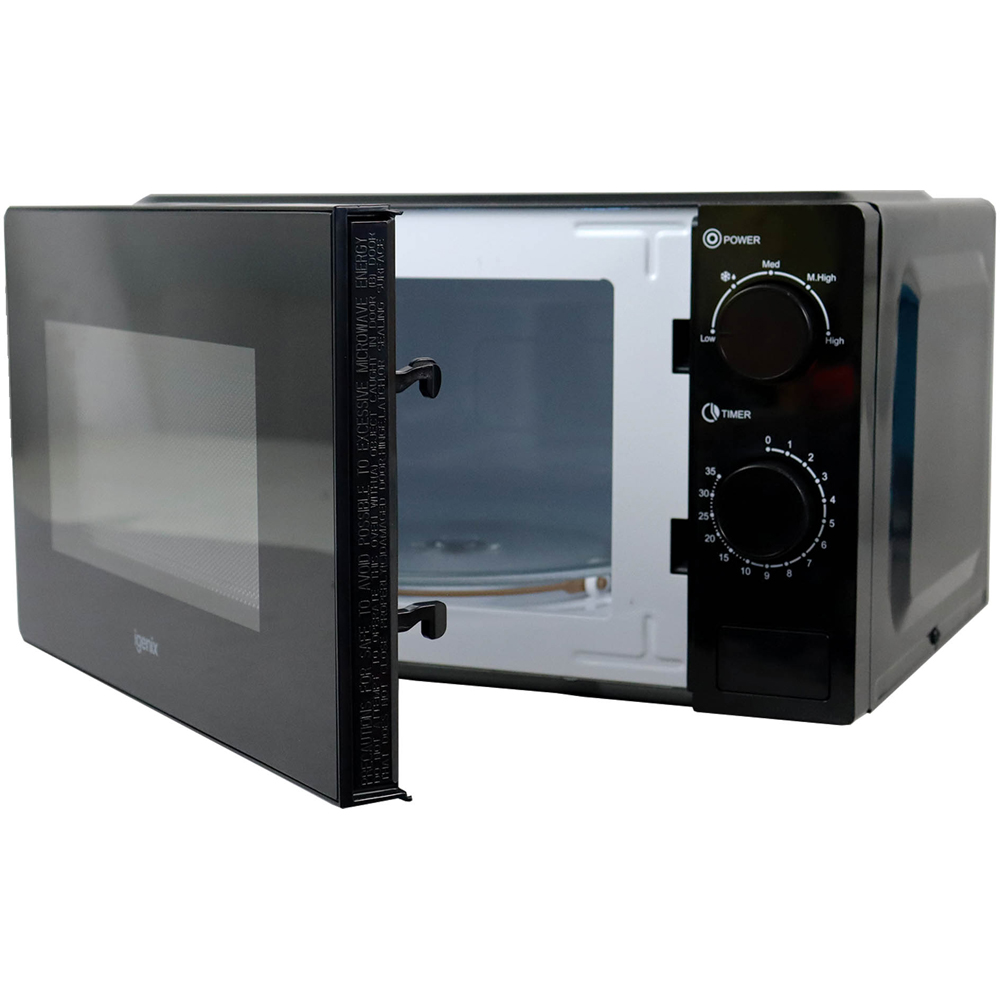 Igenix IGMS02071B Black 20L Manual Microwave 700W Image 3