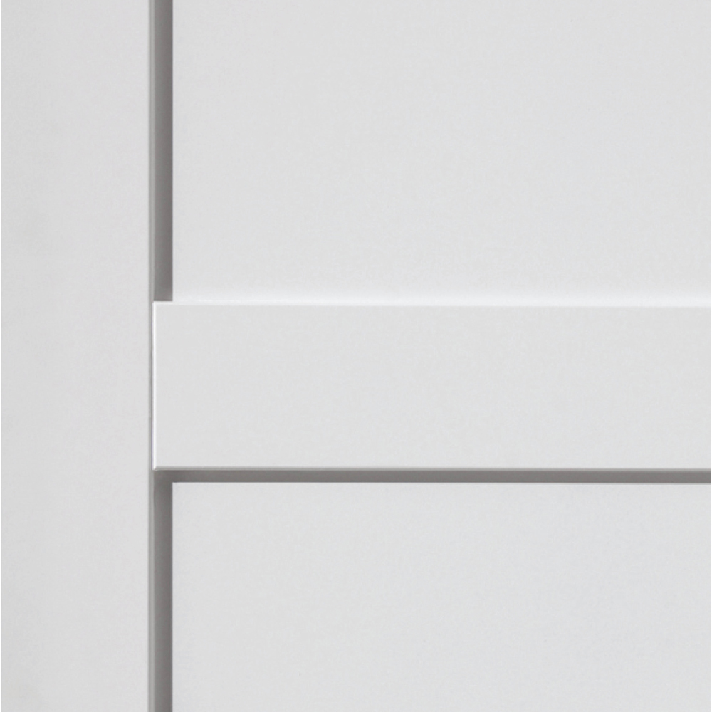 JB Kind Montserrat White Primed FD30 Internal Door 1981 x 762mm Image 3