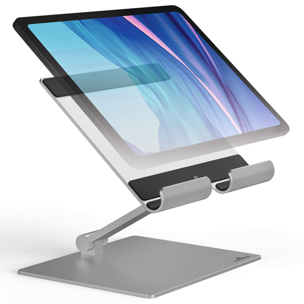 Durable Premium Aluminium Rise Desk Stand Foldable Tablet Holder Image 3