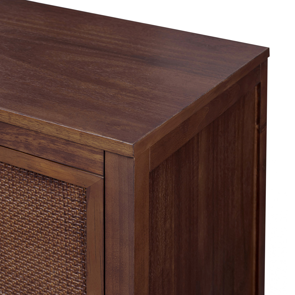 Teamson Home Hatteras 2 Door 3 Drawer Walnut Sideboard Image 5