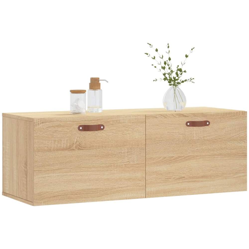 vidaXL 2 Door Sonoma Oak Wall Cabinet Image 3