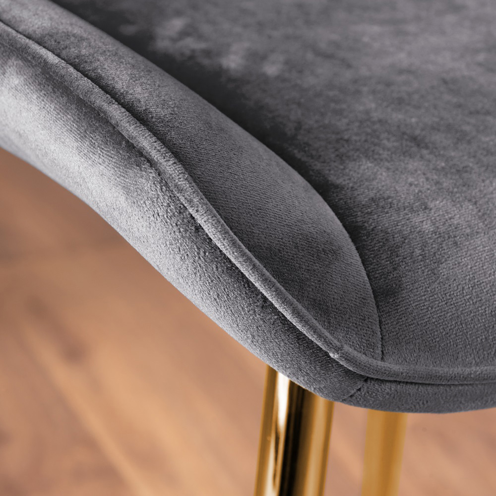 Furniturebox Copeland Cesano Marble Effect 4 Seater Dining Set White Grey and Gold Image 8