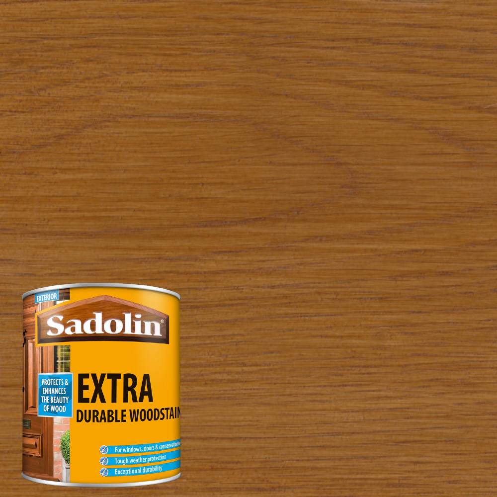 Sadolin Extra Heritage Oak Exterior Woodstain 1L Image 4