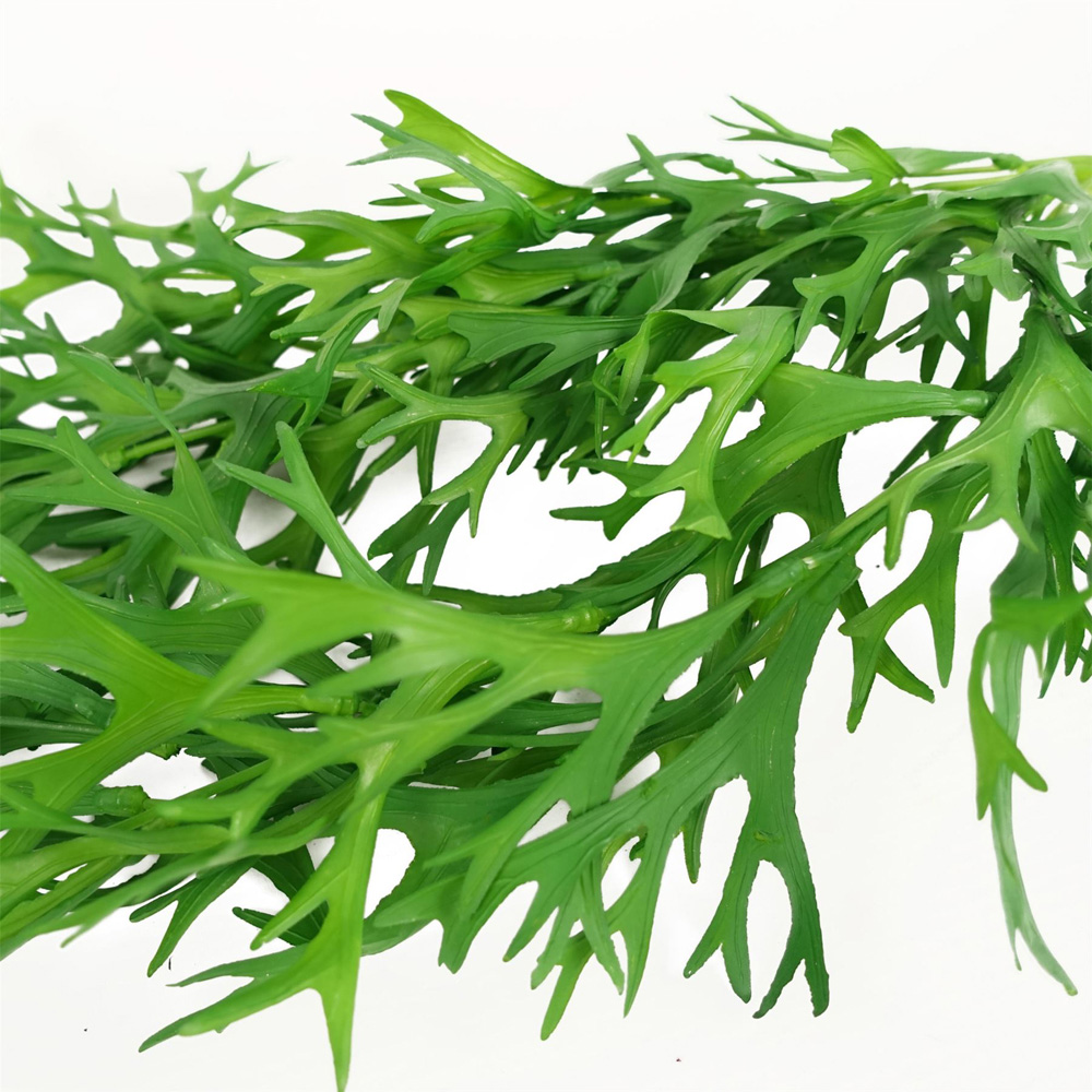 Leaf Staghorn Fern Single Stem Hanging Artificial Plant 2.6ft Image 3