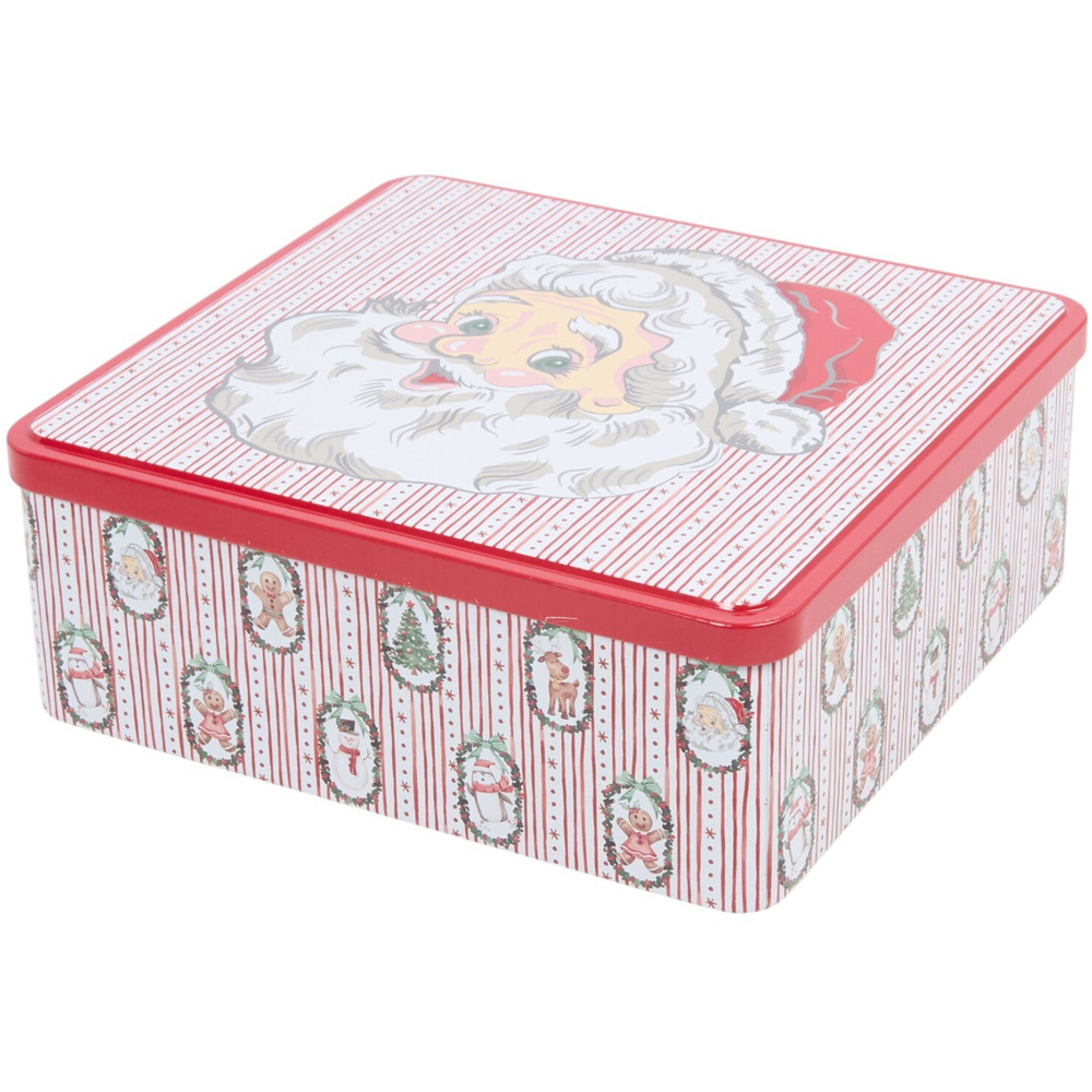 Pack of 3 Santa Face Cake Tins Image 5