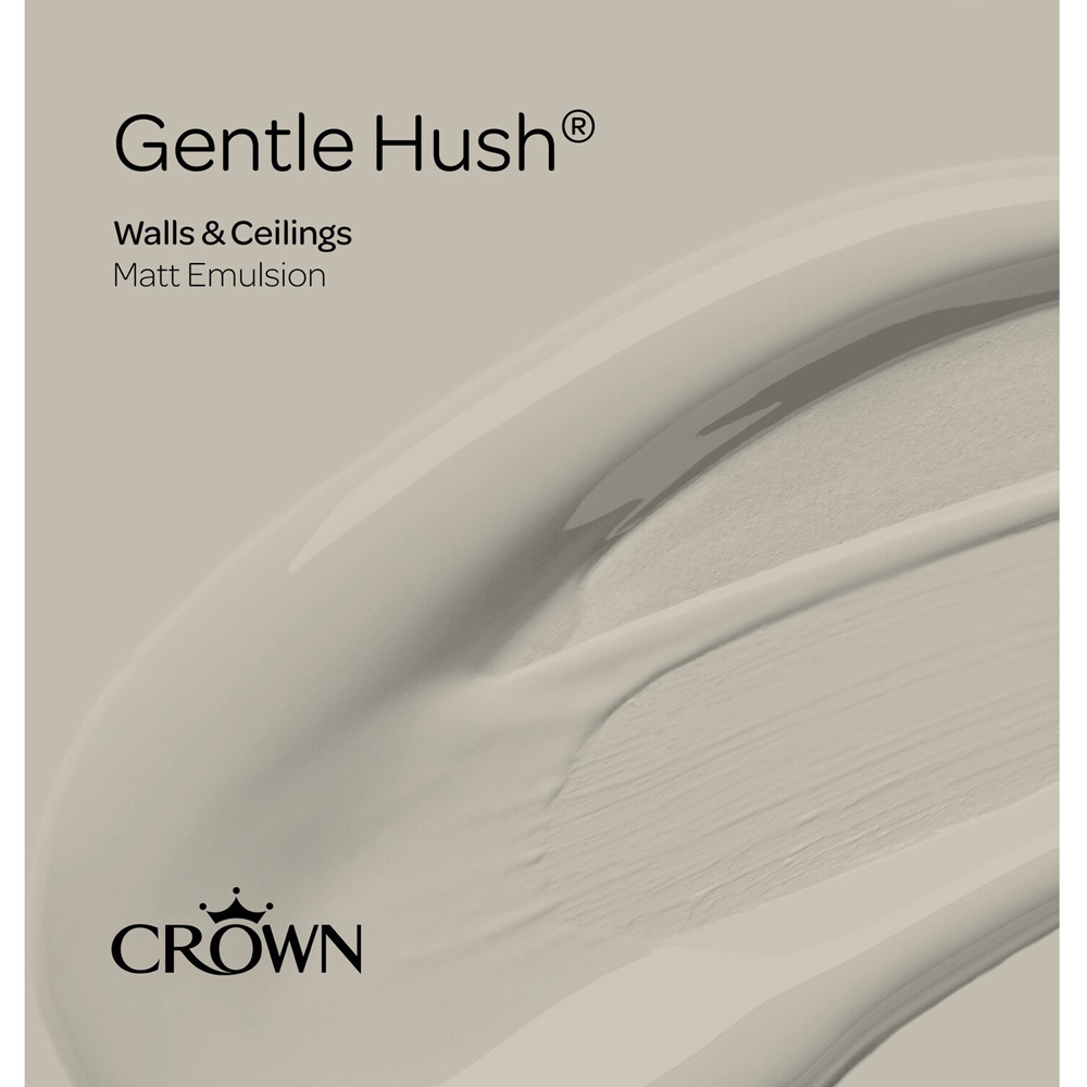 Crown Walls and Ceilings Gentle Hush Matt Emulsion Paint 2.5L Image 6