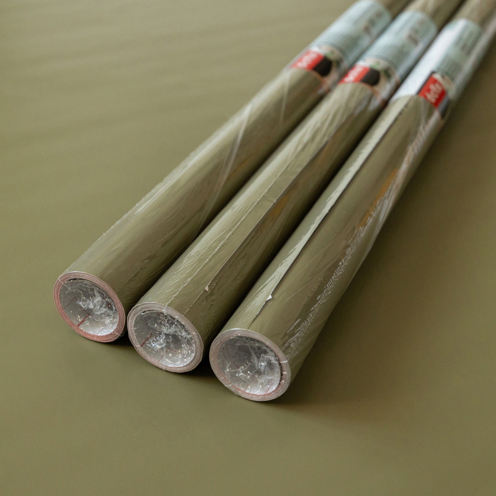 d-c-fix Matt Olive Green Self-Adhesive Plastic Vinyl Wrap Film 67.5cm x 2m 3 Pack Image 2