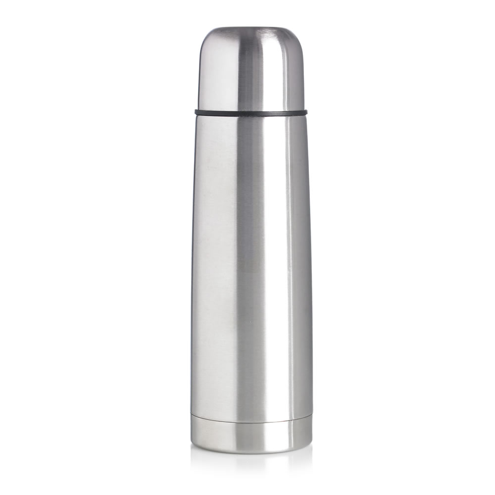 Wilko 500ml Stainless Steel Flask Image