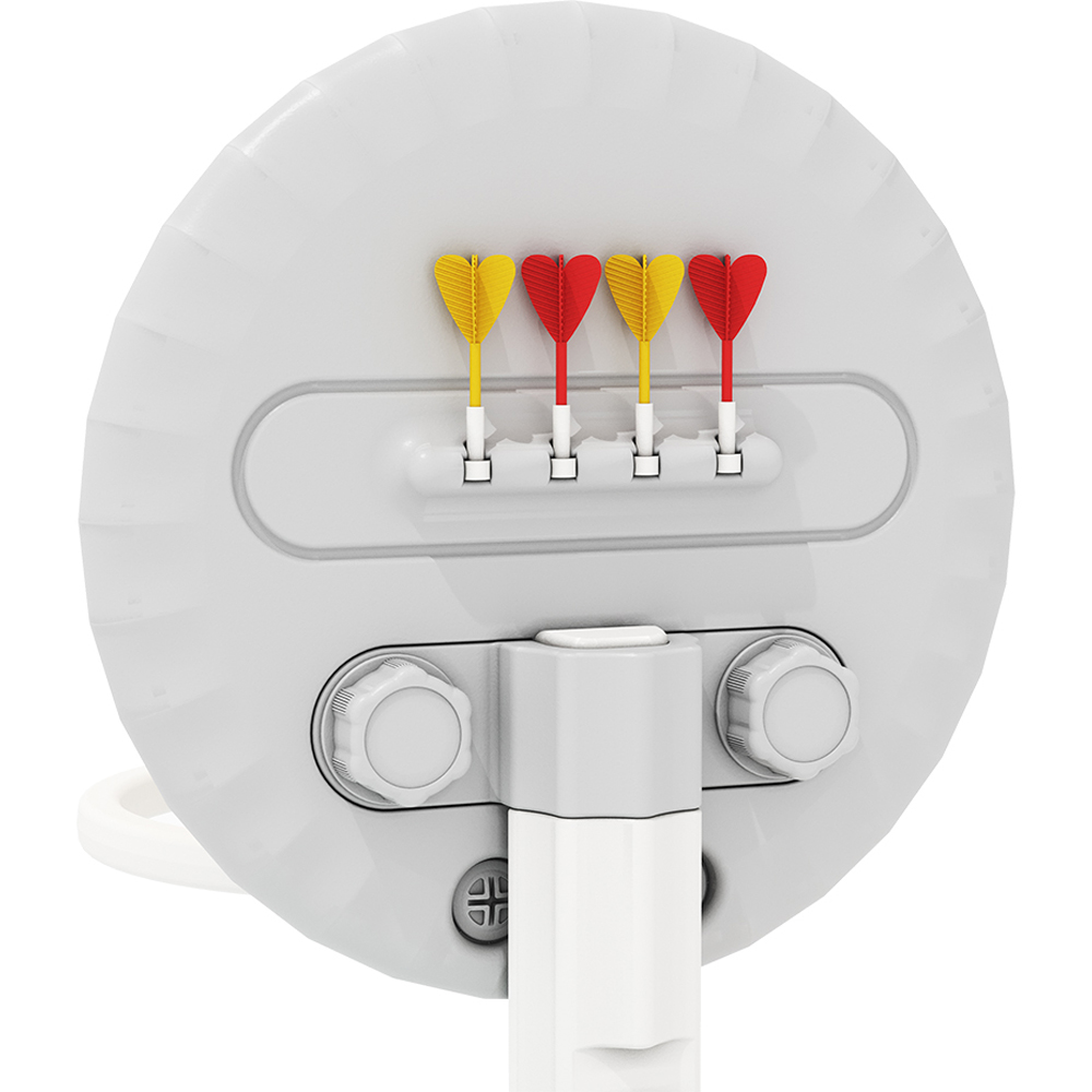 Living and Home White 6 in 1 Toddler Basketball Stand Set Image 4