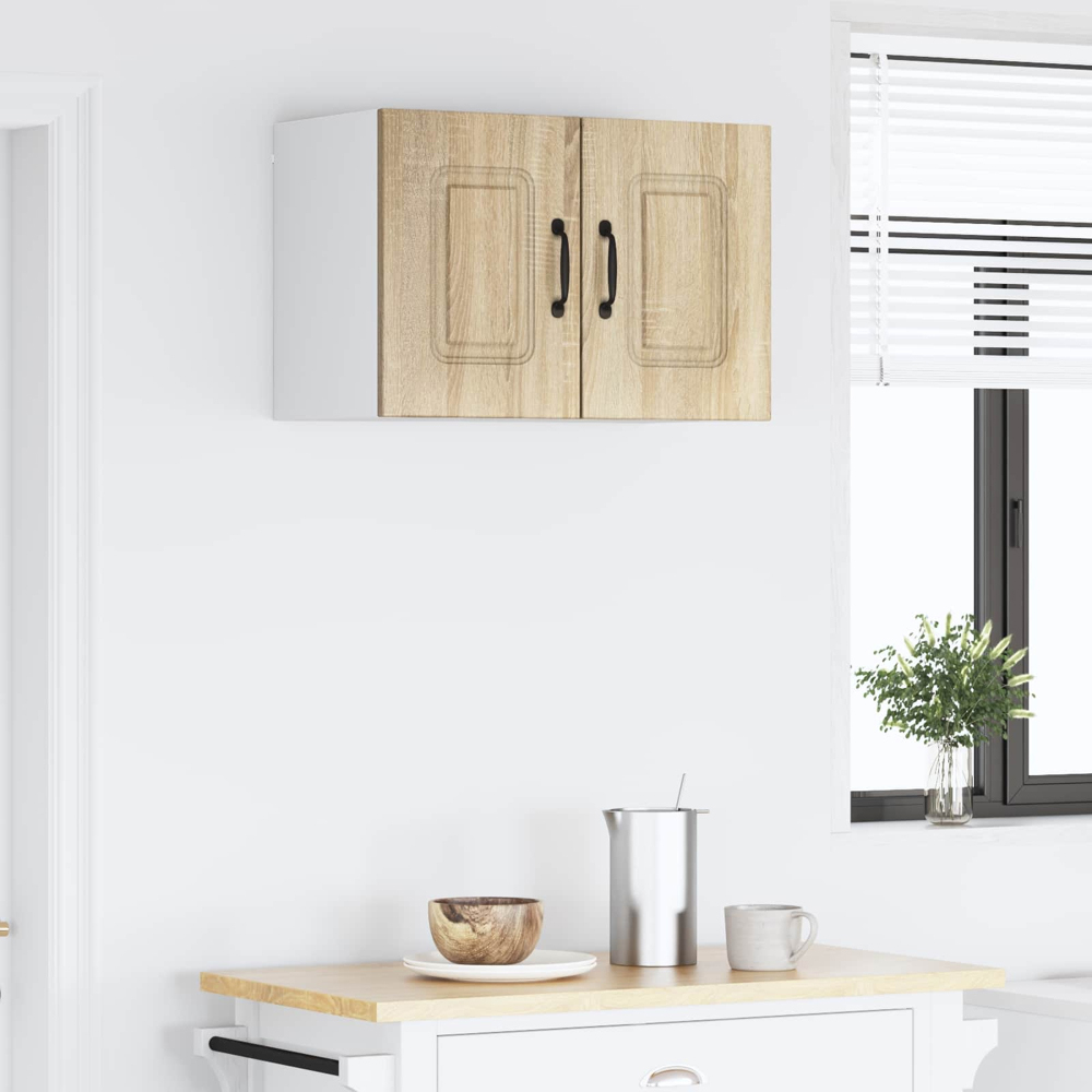 vidaXL Kalmar 2 Door Sonoma Oak Wall Mounted Kitchen Cabinet Image 9