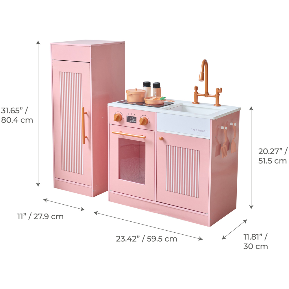 Teamson Kids Little Chef Peach Chester Sleek Play Kitchen Image 8