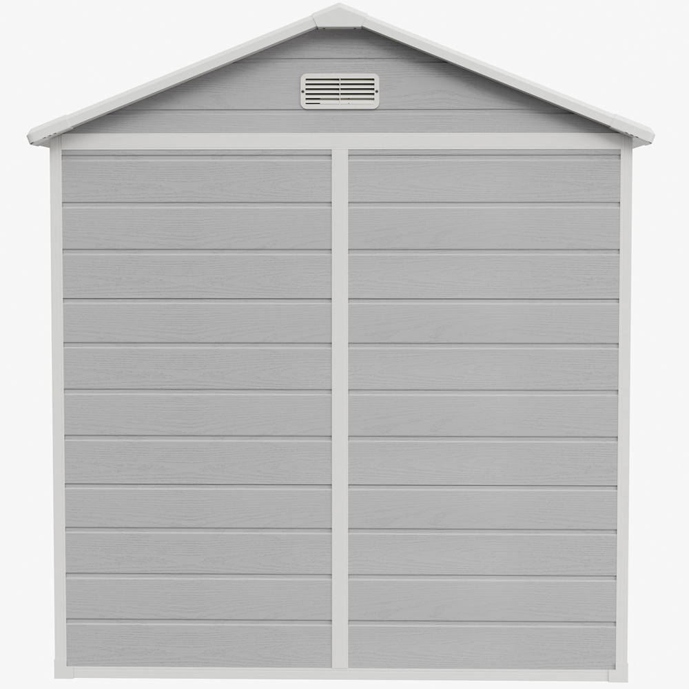 Living and Home 6 x 4ft Plastic Garden Storage Shed with Window and Floor Image 3