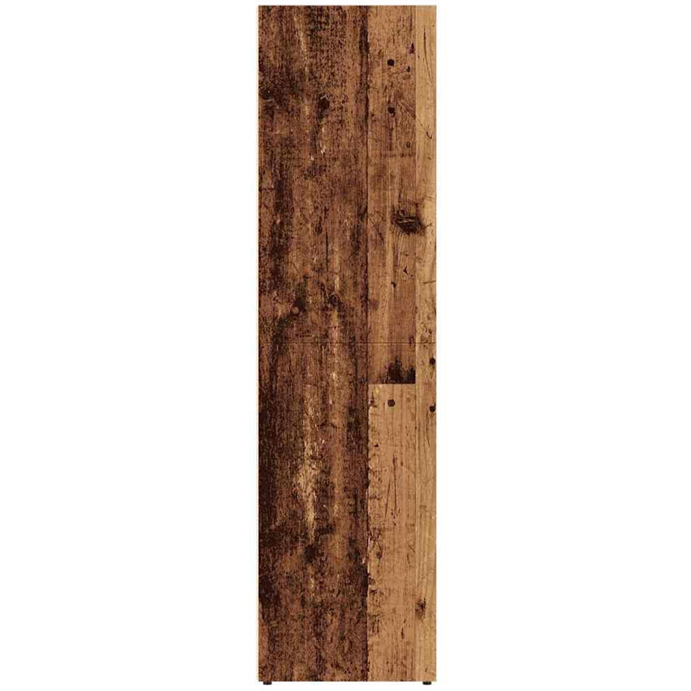 vidaXL 3 Shelf Old Wood Bookcase Image 4