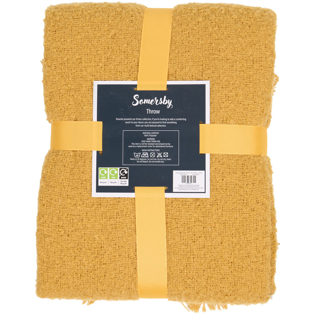 Somersby Boucle Throw Ochre Image 2