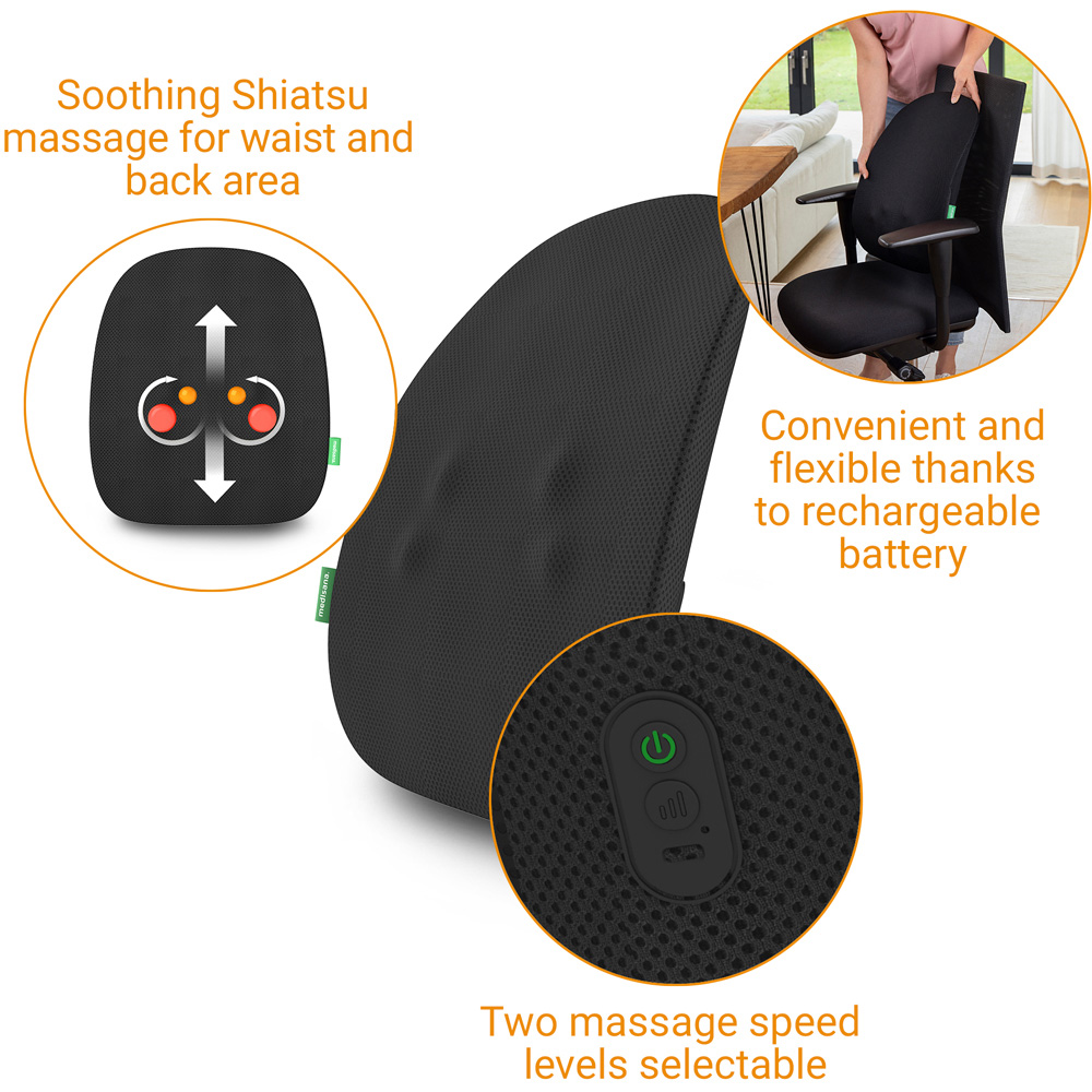 Medisana MC 500 Cordless Shiatsu Massage Back Rest Image 3