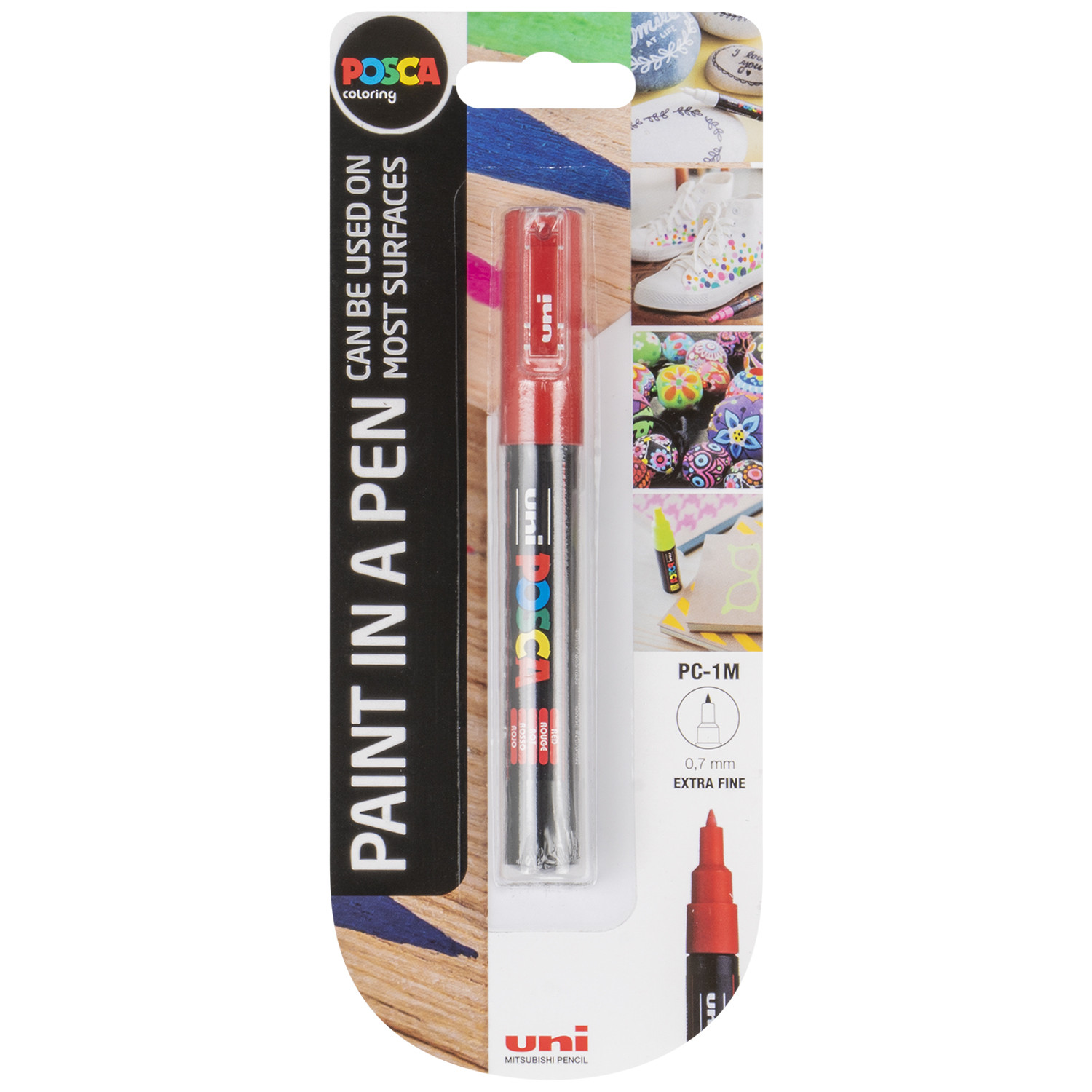 Uni Posca PC-1M Extra Fine Marker Pen - Red Image