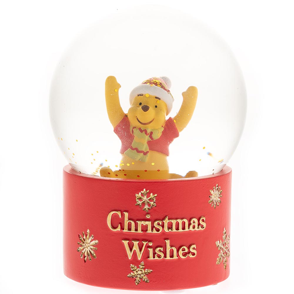 Disney Winnie the Pooh Glass Snow Globe 10cm Image 2