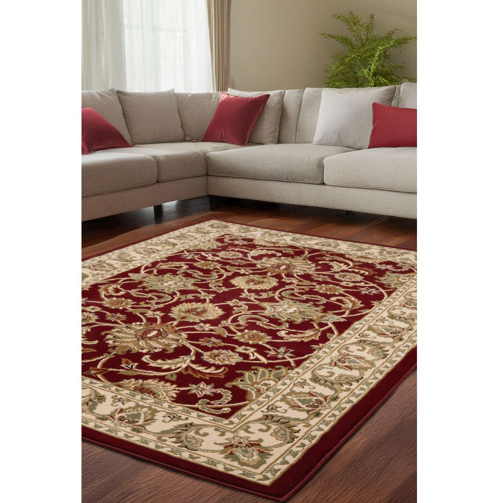 Homemaker Kellan Traditional Red Rug 80 x 140cm Image 4