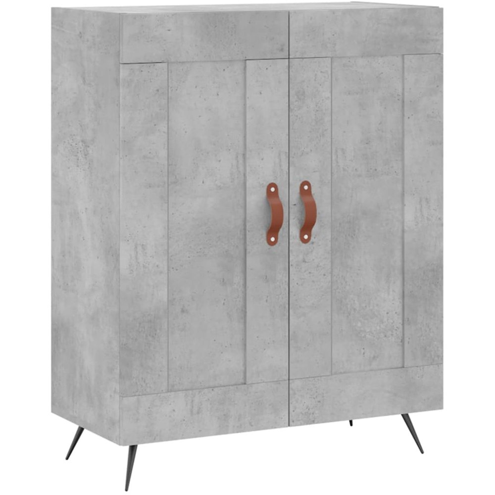 vidaXL 2 Door Concrete Grey Sideboard Image 2