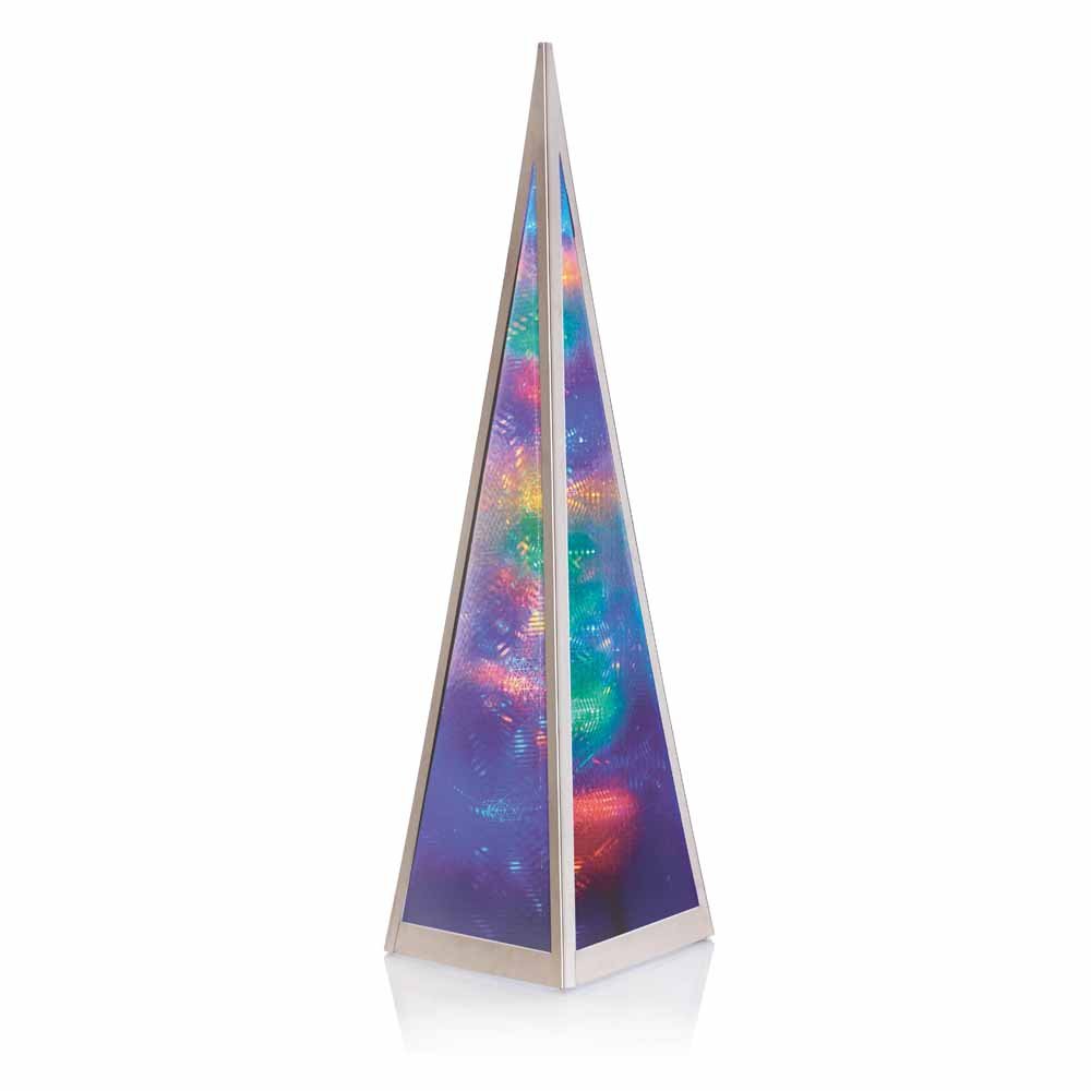 Premier 60cm Holographic Multicoloured LED Pyramid Light Image 3