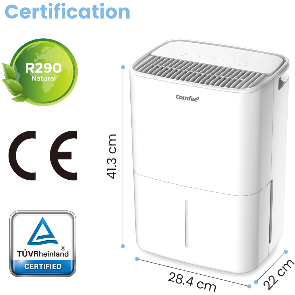 Living and Home Midea Aqua Dry 2.5L Water Tank Home Dehumidifier 12L Image 9