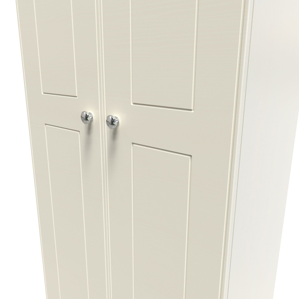 Crowndale Victoria 2 Door Cream Ash and Oak Wardrobe Image 5