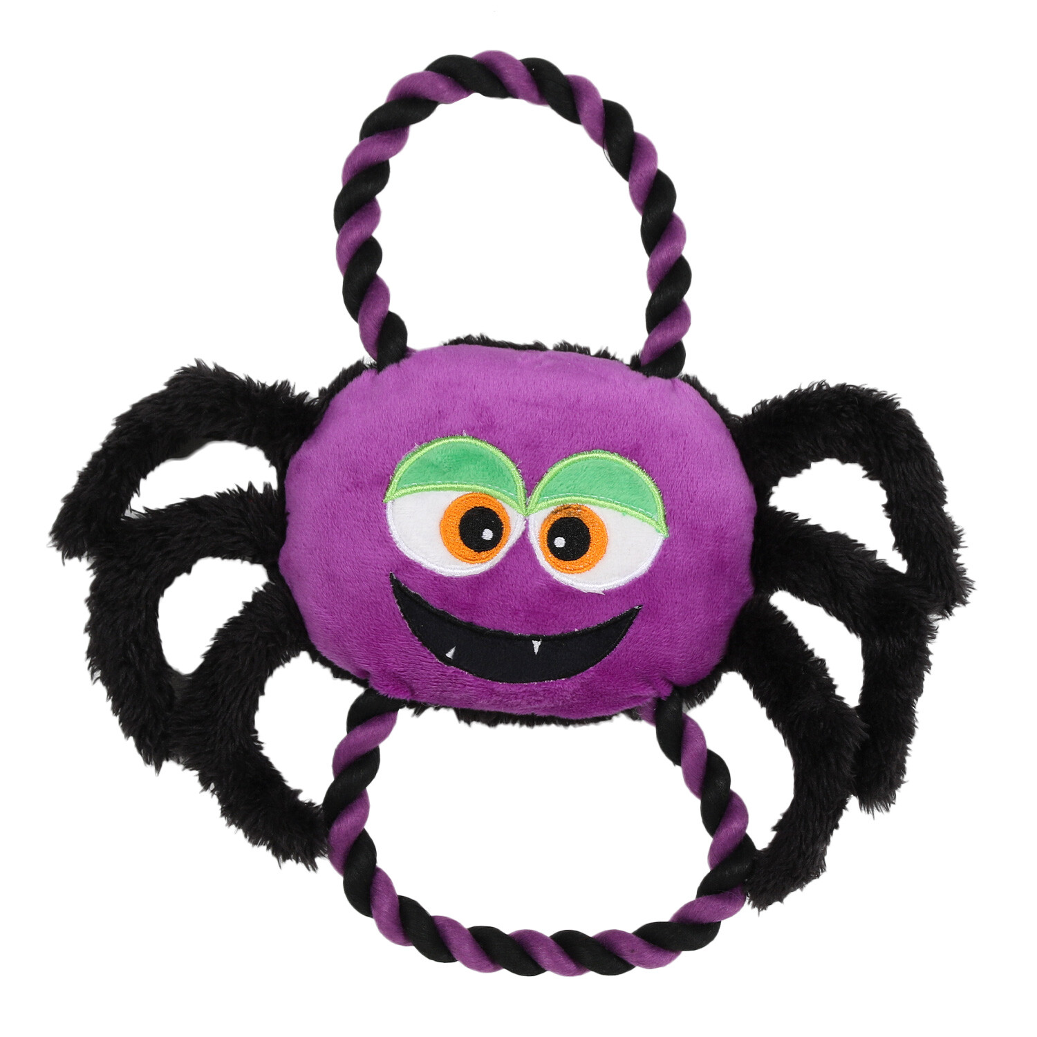 Spider Rope Dog Toy - Black Image 1
