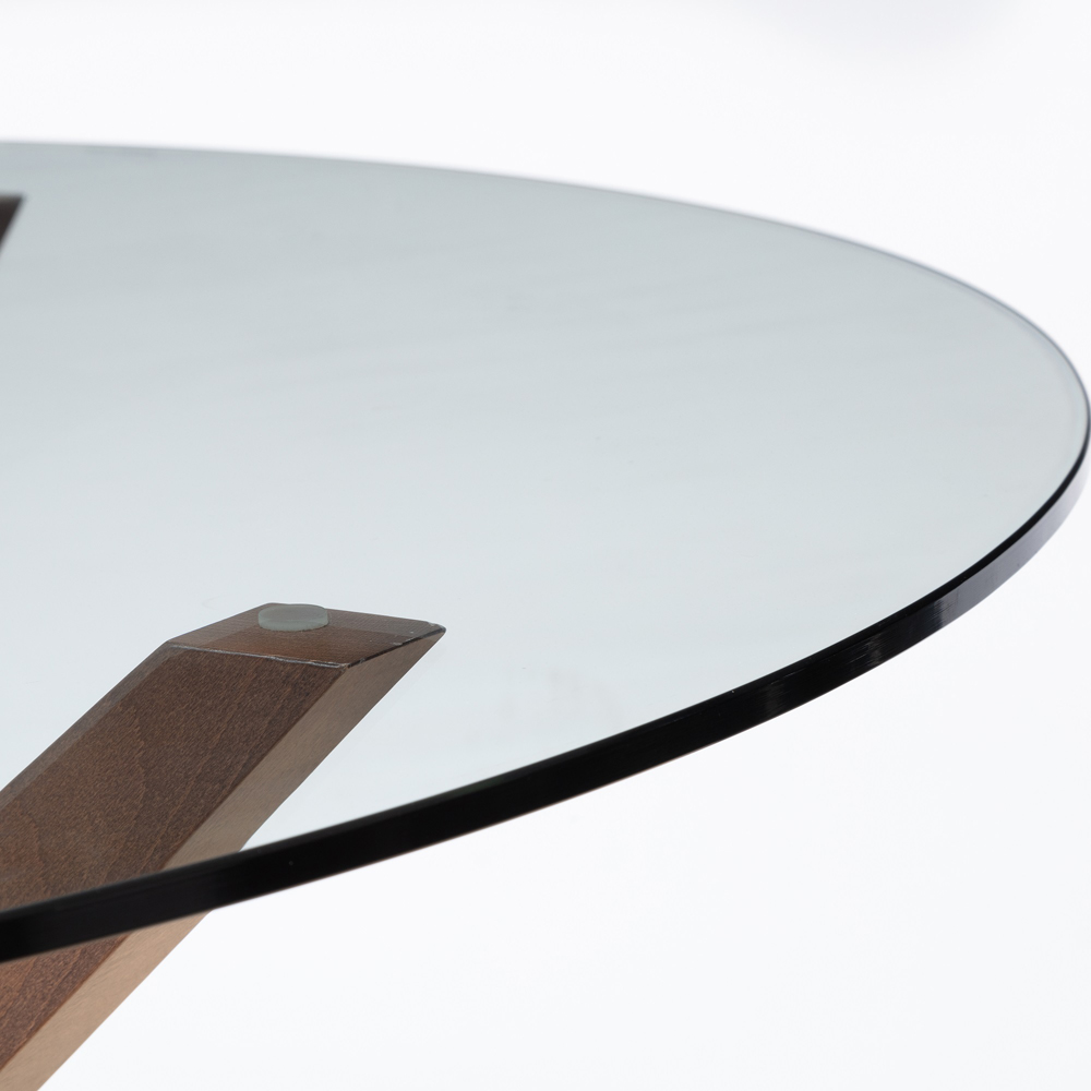 Julian Bowen Chelsea Huxley 6 Seater 140cm Round Dining Set Walnut Image 5