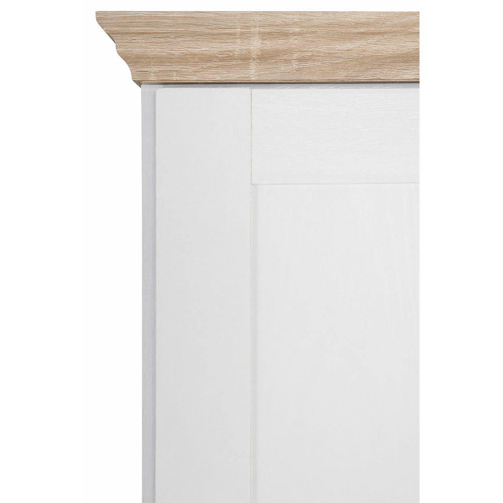 Loft24 Binz 3 Drawer White and Oak Dresser Cabinet Image 6