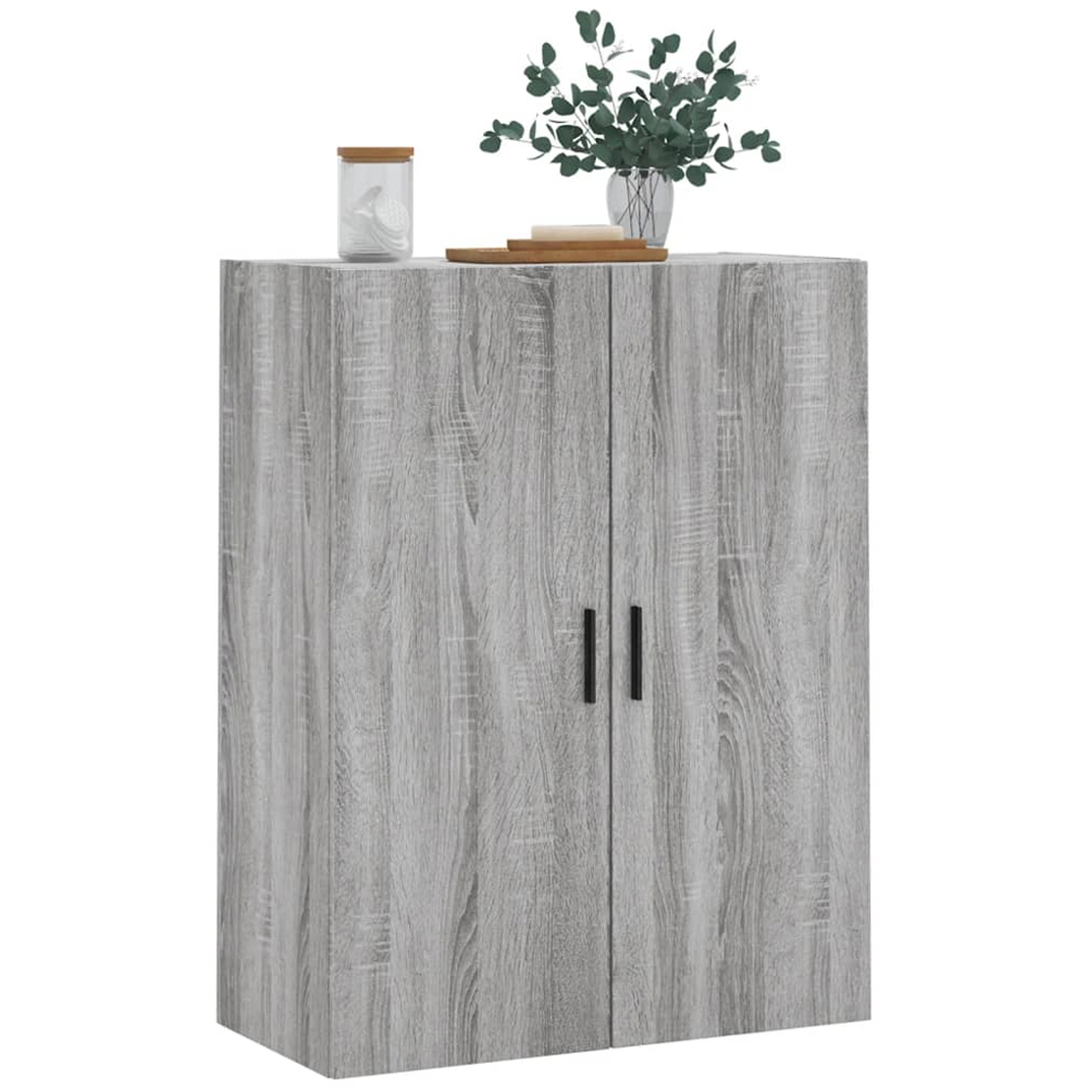 vidaXL 2 Door Grey Sonoma Wall Mounted Cabinet Image 4