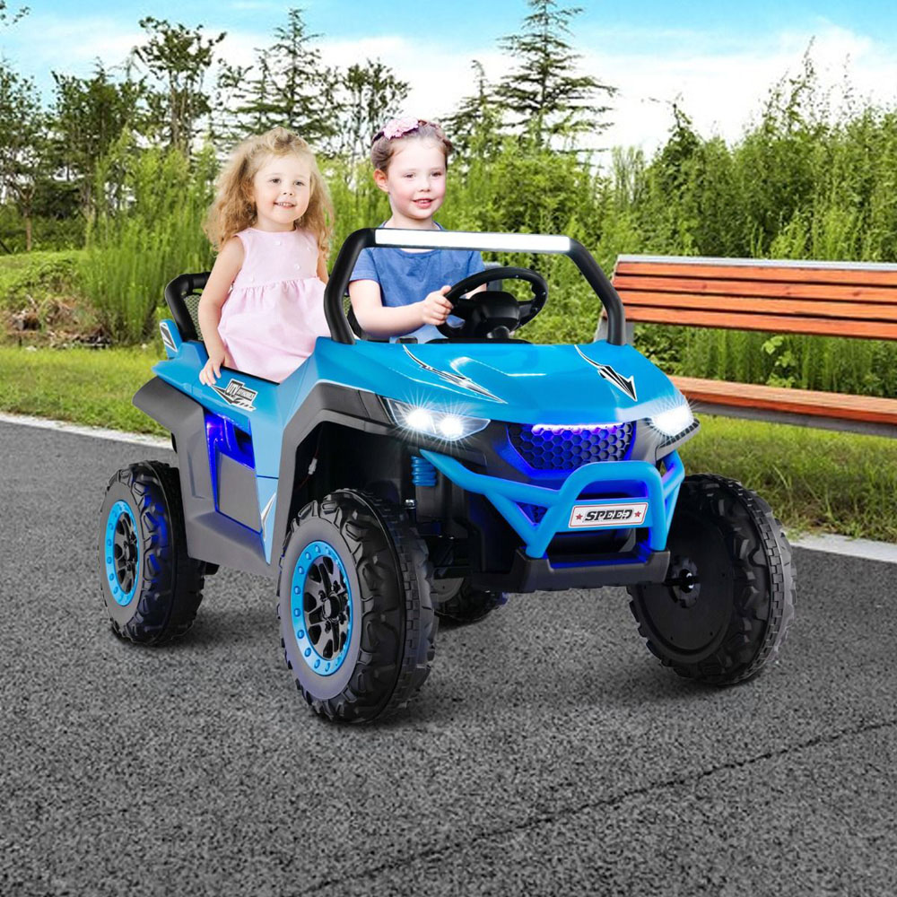 Costway Kids 2 Seater Blue Ride On UTV Car Image 2