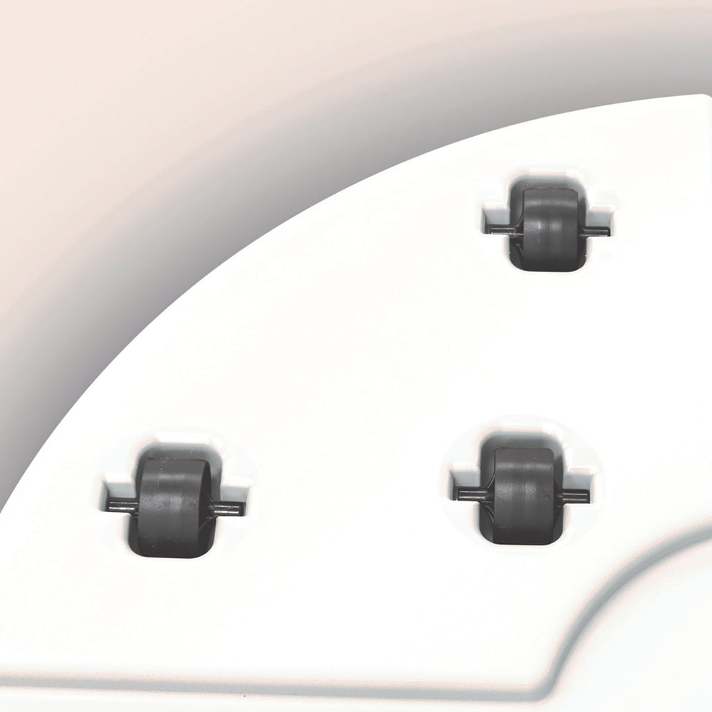 Ivyline Cleo Grey Planter with Wheels 40cm Image 4