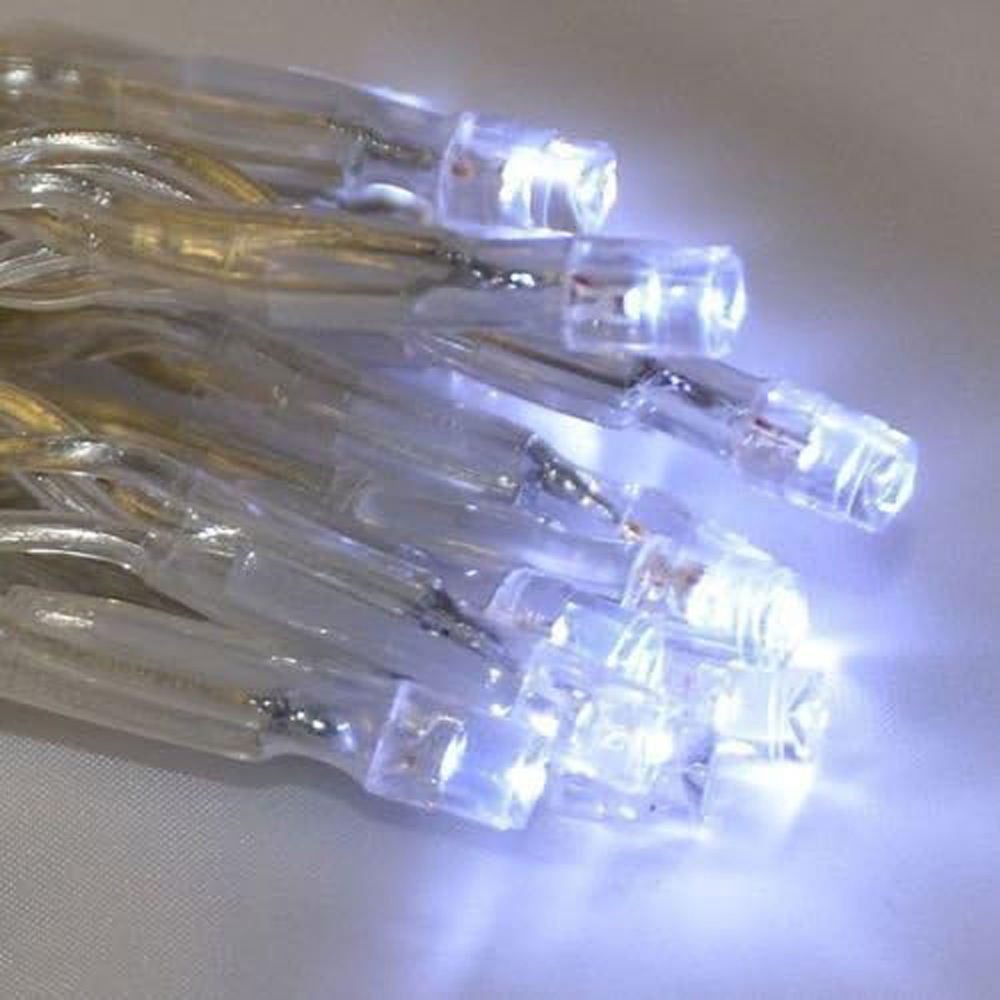 Shatchi 40 White LED Clear Cable Christmas String Light 4m Image 3