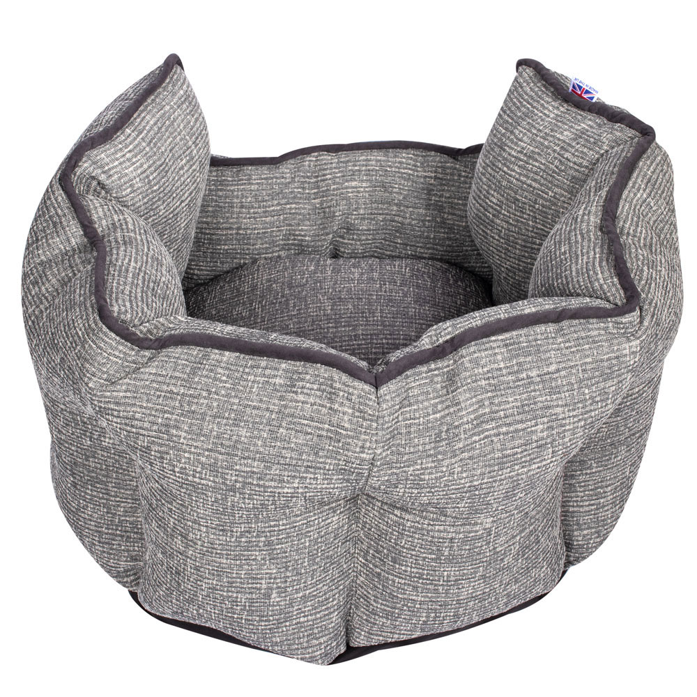 Bunty Regal Extra Large Fossil Grey Oval Pet Bed Image 5