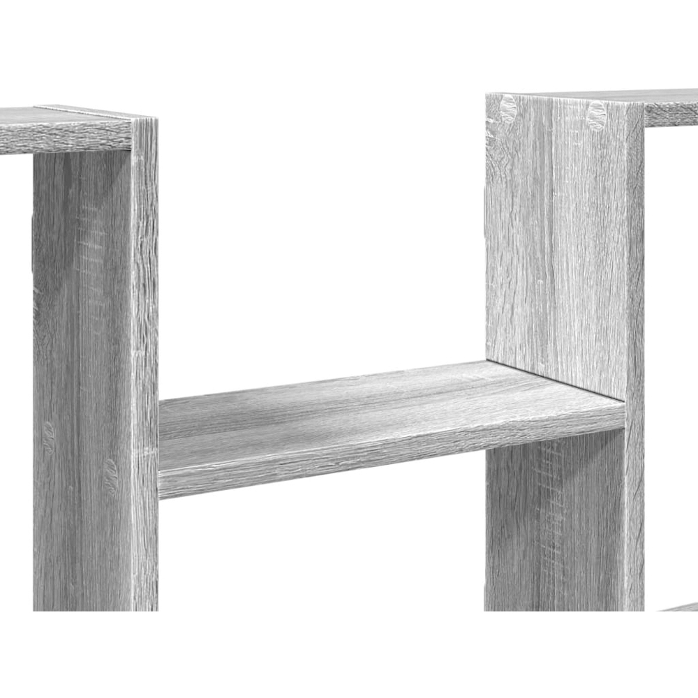 vidaXL 4 Open Shelf Grey Sonoma Wall Shelf Image 6