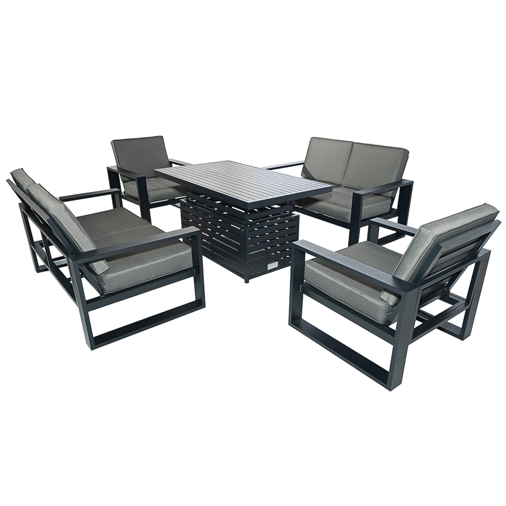 Furniture One 6 Seater Aluminium Garden Dining Set Image 9